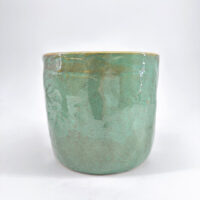 Rustic Green Glazed Rustic Planter