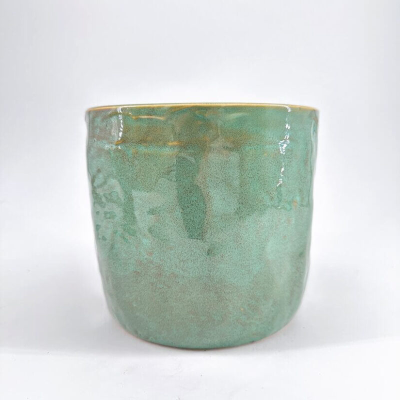 Rustic Green Glazed Rustic Planter Rustic Green Glazed Rustic Planter