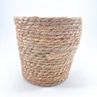 Beautiful woven basket made of natural materials, showcasing artisanal craftsmanship and earthy tones.