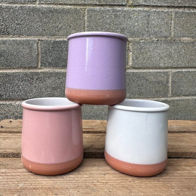 Glazed Pastel Planter for 6cm pots Glazed Pastel Planter for 6cm pots