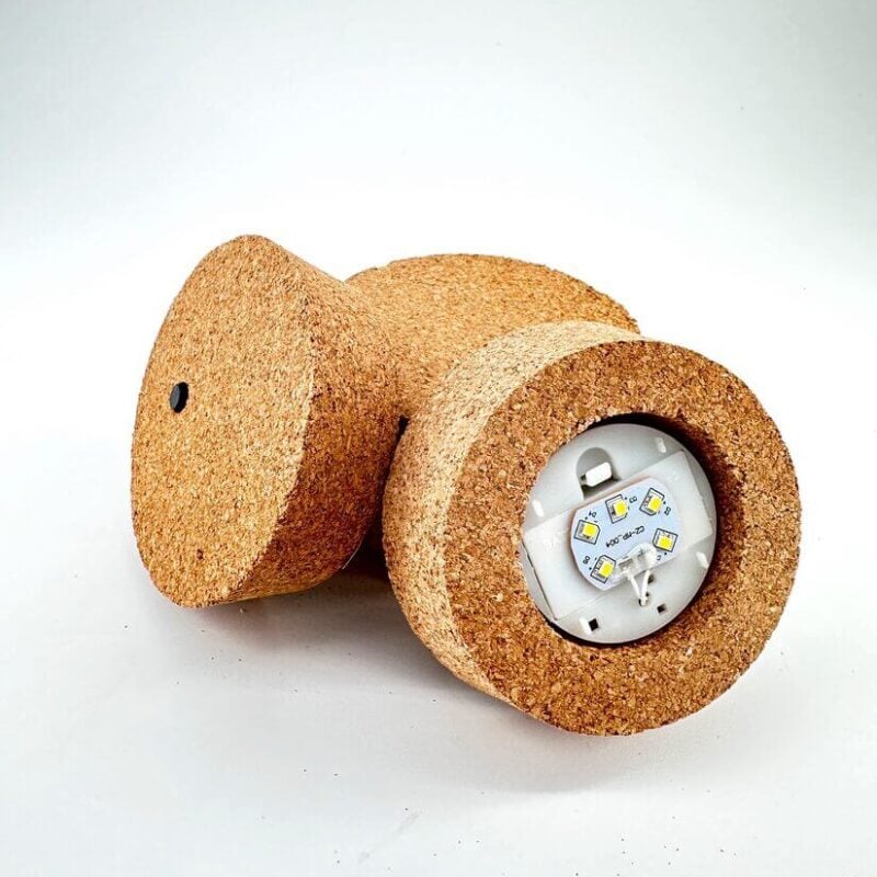 Cork Lid For Terrarium With LED Light LED CORK