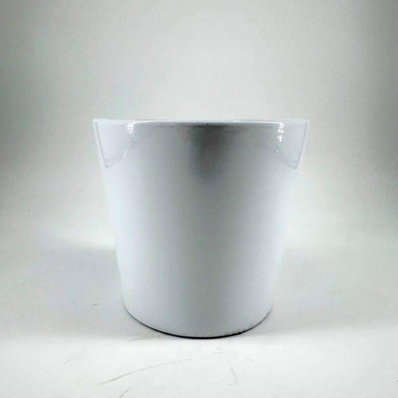 Classic Minimalistic Glazed White Planter Classic Minimalistic Glazed White Planter