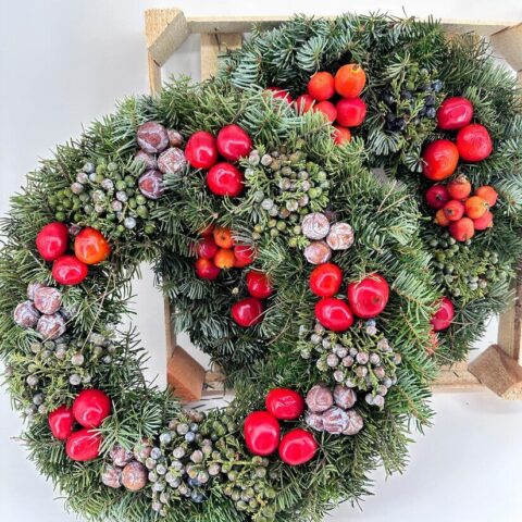 Large Fresh Christmas Wreath