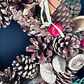 Rustic Woodland Evergreen Wreath with Winter Spice