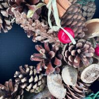 Rustic Woodland Evergreen Wreath with Winter Spice