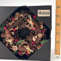 Rustic Woodland Evergreen Wreath with Winter Spice