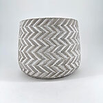 Zig Zag Concrete Planter