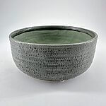 Rustic Sage Green Glazed Bowl