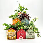 Fairytale Village Ceramic Planters