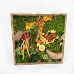 Handmade Preserved Moss Wall Art Autumn in the Cairngorms