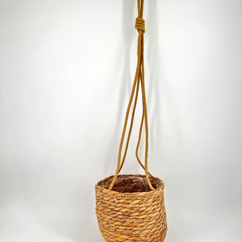 Hanging Rustic Seaweed Natural Basket Planter Hanging Rustic Seaweed Natural Basket Planter