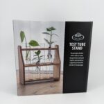 Wooden Test Tube Propagation Station with Glass Tubes